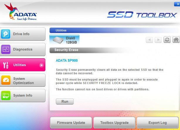 adata ssd toolbox